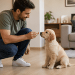 adestramento de filhotes com reforço positivo