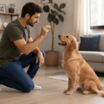 comandos básicos para cachorro sentar ficar deitar