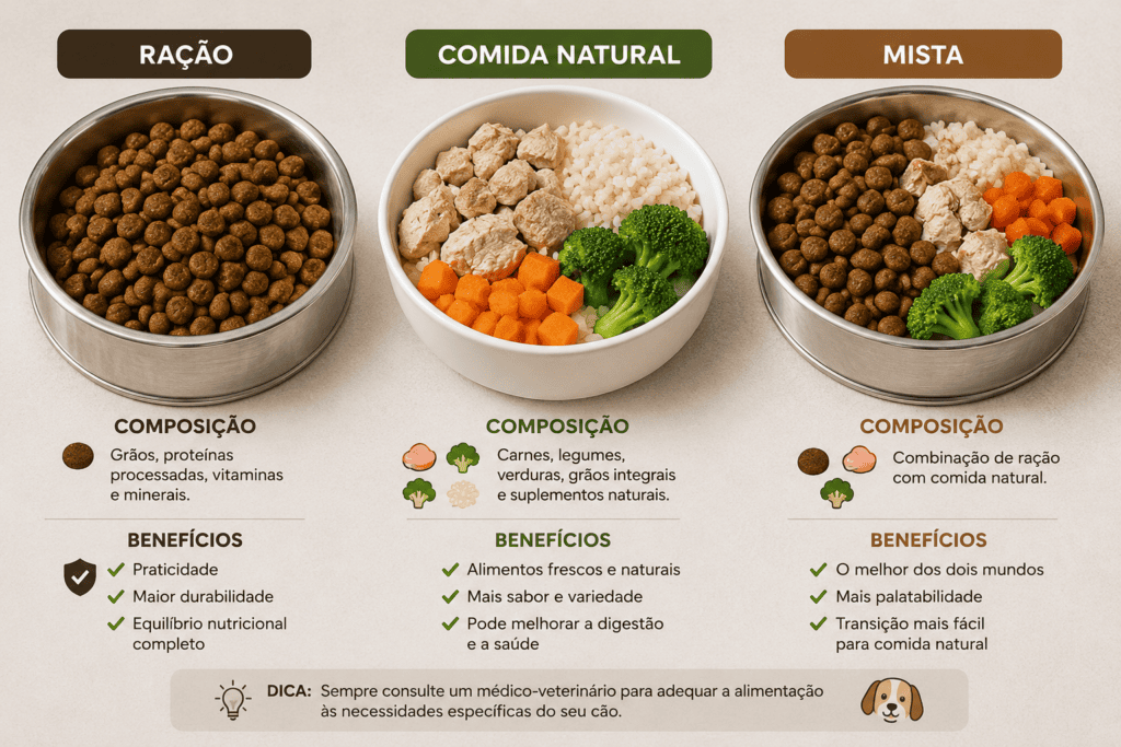racao-vs-alimentacao-natural-caes-1024x683 Alimentação Natural para Cães: O Que É, Benefícios e Como Fazer com Segurança