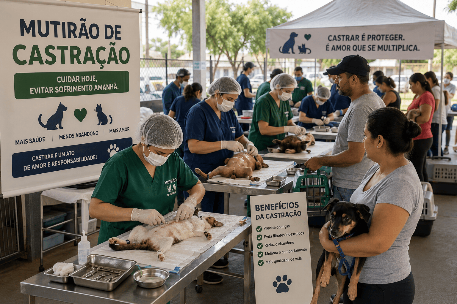 castração de cães e gatos procedimento veterinário
